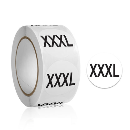 10 PCS Clothing Shoes & Hats Size Model Label Round Sticker, A-446, A-447, A-448, A-449, A-450, A-451, A-452, A-453, A-454, A-455, A-456, A-457, A-444, A-445
