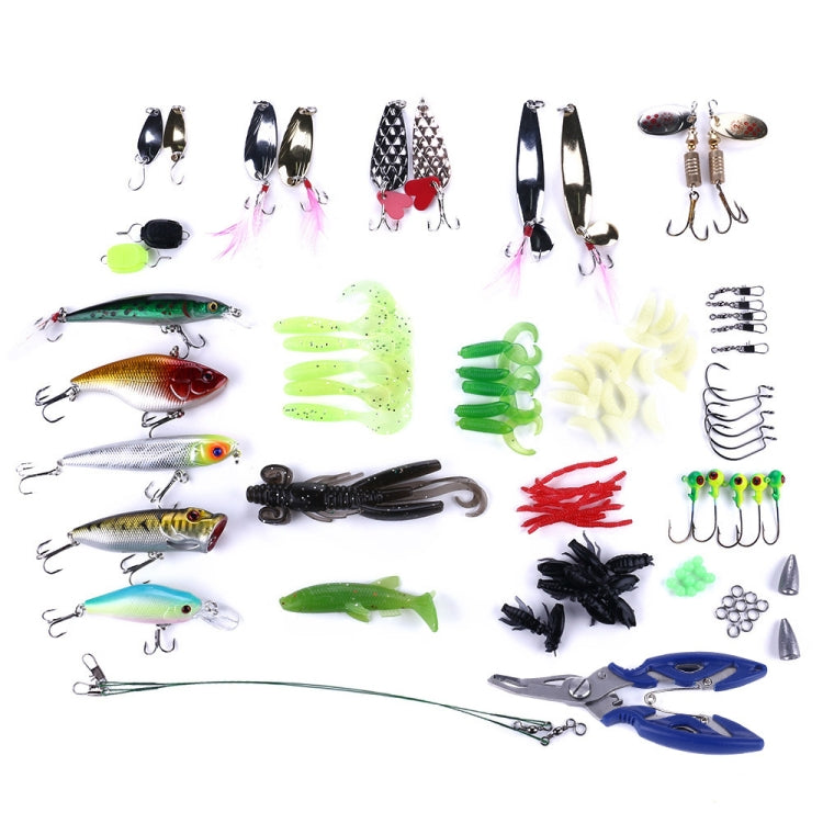 HENGJIA Leurre Souple pour Bar, Accessoires de Pêche, Appât d'Eau Douce, 110 Pièces/Boîte