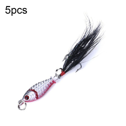 5 PCS HENGJIA LB003 Small Iron Plate 2.5cm 4g Far Delivery Freshwater Bait, LB003 1, LB003 2, LB003 3, LB003 4