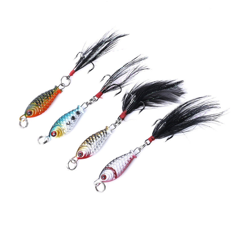 5 PCS HENGJIA LB003 Small Iron Plate 2.5cm 4g Far Delivery Freshwater Bait, LB003 1, LB003 2, LB003 3, LB003 4