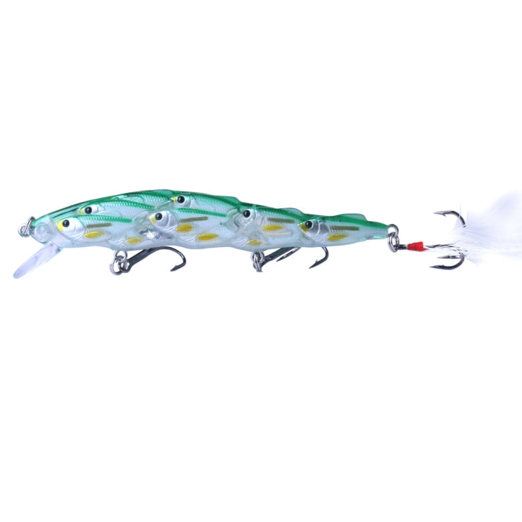 HENGJIA MI113 11,5cm 15,7g Leurre de Pêche en Mer à Manivelle avec Hameçon à Plumes, MI113 A, MI113 B, MI113 C, MI113 D, MI113 E