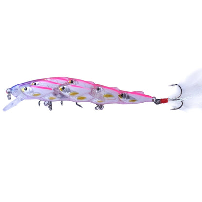 HENGJIA MI113 11,5cm 15,7g Leurre de Pêche en Mer à Manivelle avec Hameçon à Plumes, MI113 A, MI113 B, MI113 C, MI113 D, MI113 E