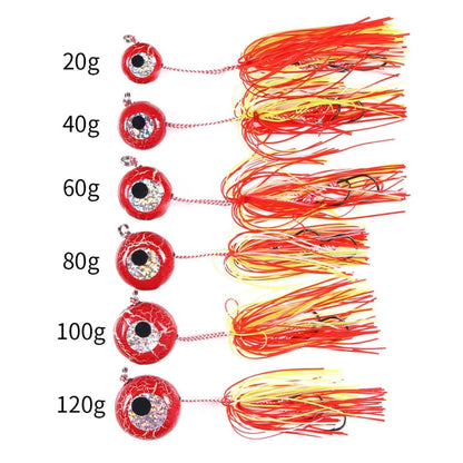 HENGJIA Bearded Guy Lead Sinker Big Head Lead Bait Sea Fishing Hook, 20G, 40G, 60G, 80G, 100G, 120G