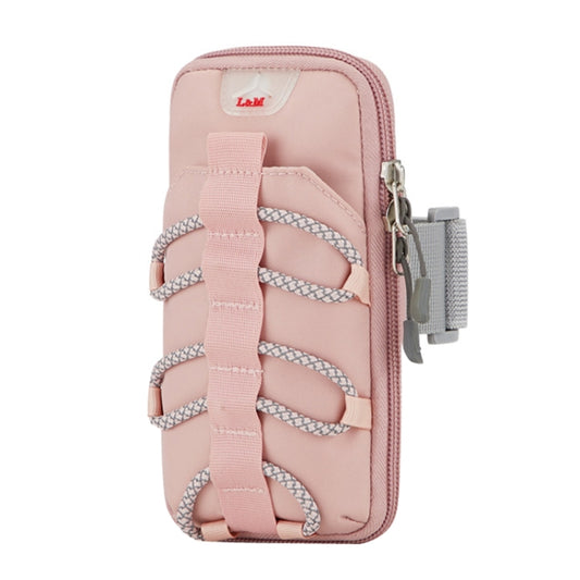X3012 Outdoor Sports Running Waterproof Mobile Phone Arm Bag, Pink, Black