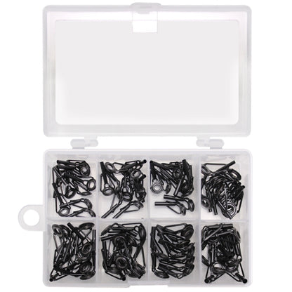 80 PCS / Box Top Ring Leading Eye Lure Rod Accessories, Style:, Stainless Steel+Ceramic Ring, Iron+Ceramic Ring