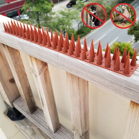 Plastic Bird Repellent Thorns Fence Anti-climb Nails, White, Brick Red, Green, Grass Green, Transparent, Grey, Brown, Black