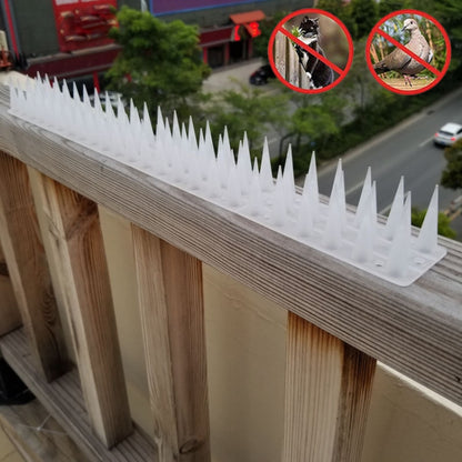 Piques anti-volatiles en plastique, clôture anti-escalade, vert gazon, transparent, gris, marron, noir, blanc, rouge brique, vert