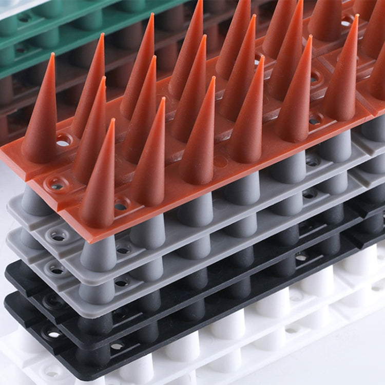 Piques anti-volatiles en plastique, clôture anti-escalade, vert gazon, transparent, gris, marron, noir, blanc, rouge brique, vert