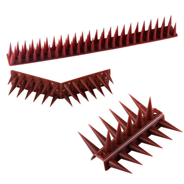 Piques anti-volatiles en plastique, clôture anti-escalade, vert gazon, transparent, gris, marron, noir, blanc, rouge brique, vert