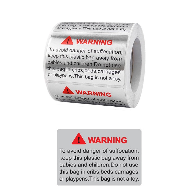 Warning That Opening This Package Will Bring Great Happiness Sealing Sticker, 40x60mm