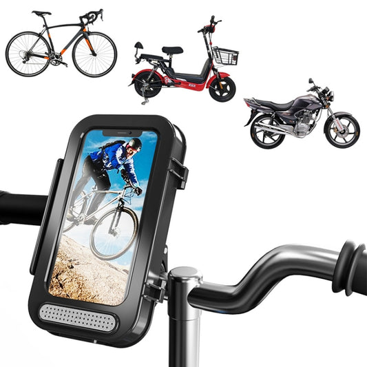 Sac étanche pour vélo avec support de téléphone à rabat transparent pour moto, support de téléphone à rabat transparent pour vélo