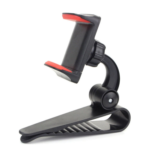 Support de téléphone portable à boucle pour pare-soleil de voiture, rouge, jaune, gris
