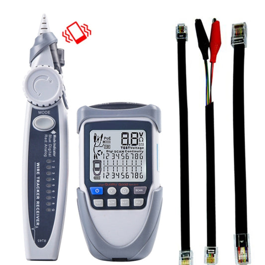 Network Cable Tester Wire Tracker Battery Voltage POE Test Multi-function Cable Tester, ET612, ET613