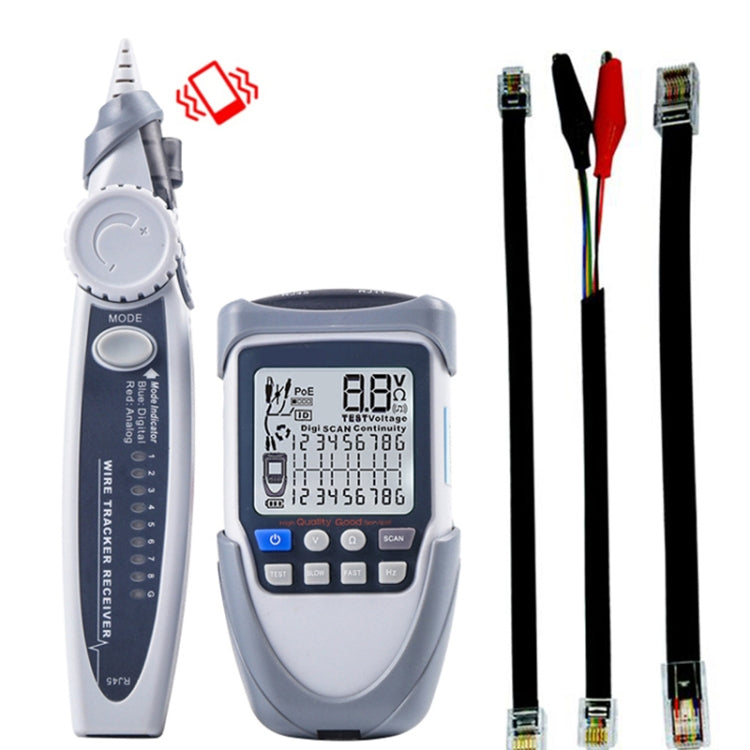 Network Cable Tester Wire Tracker Battery Voltage POE Test Multi-function Cable Tester, ET612, ET613