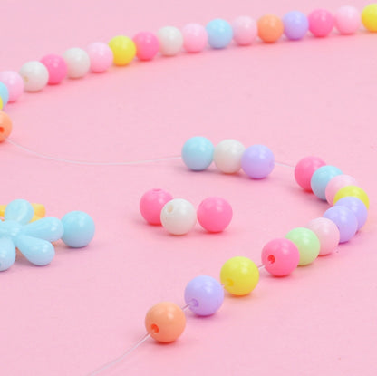 24 Grid Acrylic Beaded Kids DIY Necklace Bracelet Toys