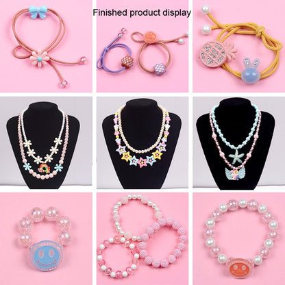 24 Grid Acrylic Beaded Kids DIY Necklace Bracelet Toys