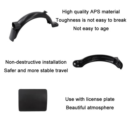Garde-boue/feu arrière de trottinette électrique pour Xiaomi Mijia Pro2, Garde-boue+feu arrière