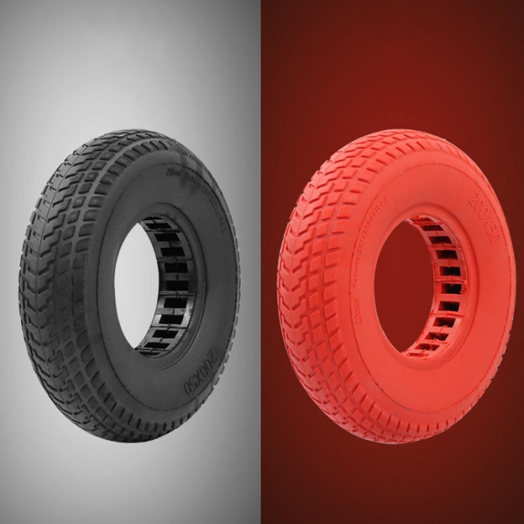 8 inch Hollow Solid Rubber Tire For Xiaomi Scooter, Black, Red