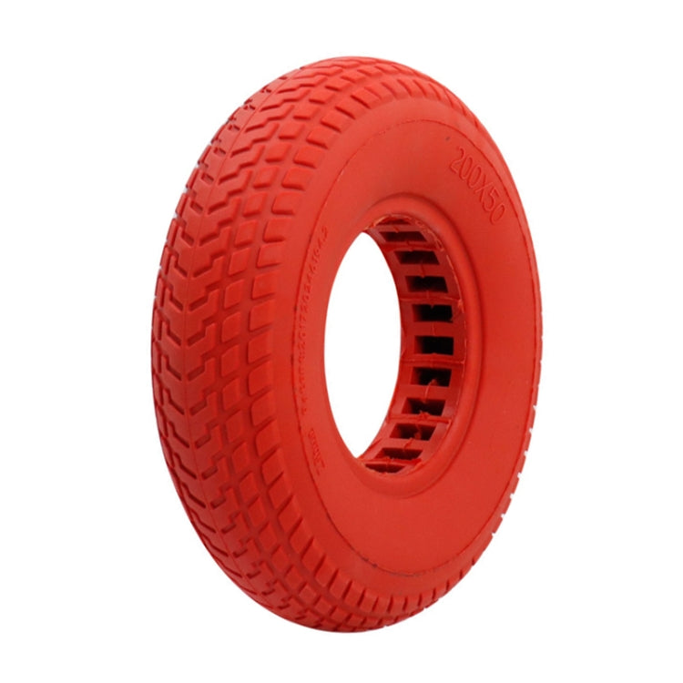 8 inch Hollow Solid Rubber Tire For Xiaomi Scooter, Black, Red