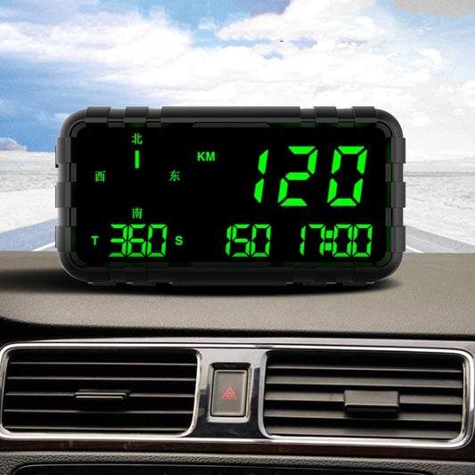 Pantalla de visualización frontal GPS, velocidad, kilometraje, brújula, coche, general, C3012 GPSHUD