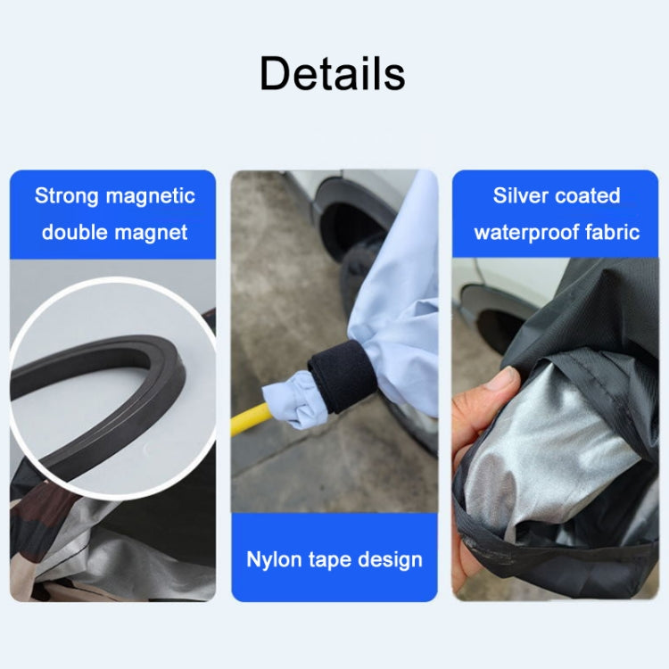 New Energy Vehicle Charging Port Waterproof Protective Cover, Color:, Transparent, Black, Gray White, Silver, Bear Pink