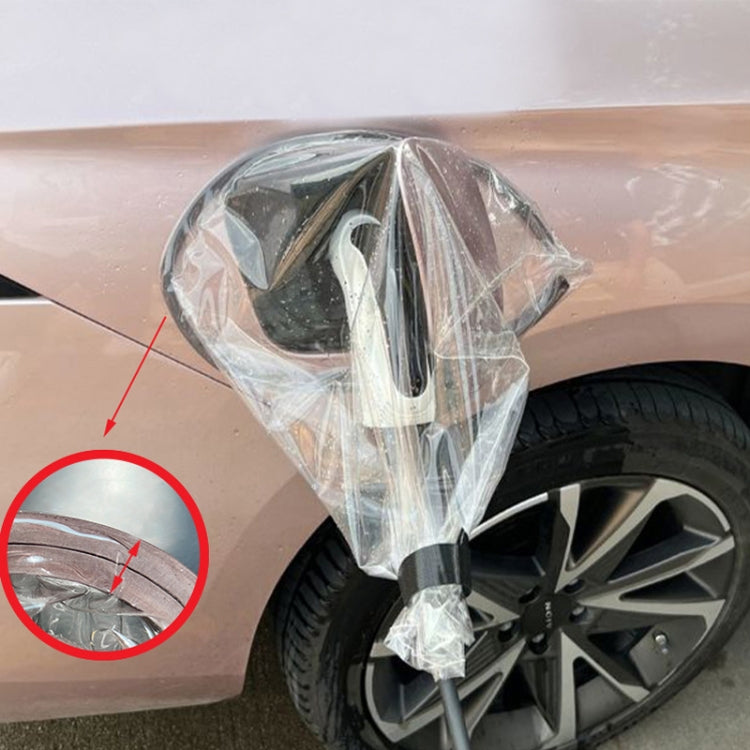 New Energy Vehicle Charging Port Waterproof Protective Cover, Color:, Transparent, Black, Gray White, Silver, Bear Pink