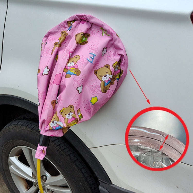 New Energy Vehicle Charging Port Waterproof Protective Cover, Color:, Transparent, Black, Gray White, Silver, Bear Pink
