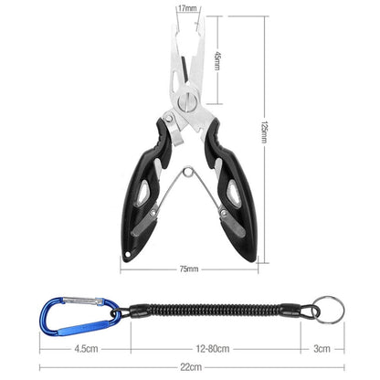 Lure Fishing Pliers Hakenlöser Lure Pliers + Anti-Verlust-Seil, Fishing Pliers Hook