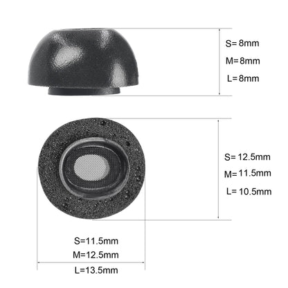 2 PCS Earbuds Memory Foam Ear Caps For TWS Airpods Pro,Size:, Large Black, Medium Black, Small Black, Large Gray, Medium Gray, Small  Gray