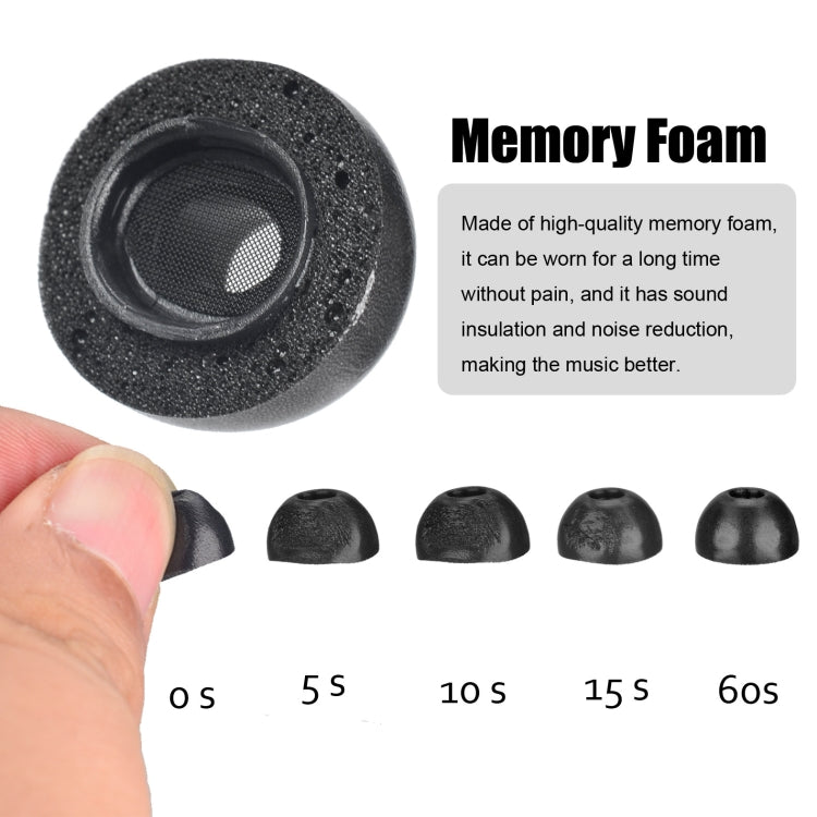 2 PCS Earbuds Memory Foam Ear Caps For TWS Airpods Pro,Size:, Large Black, Medium Black, Small Black, Large Gray, Medium Gray, Small  Gray