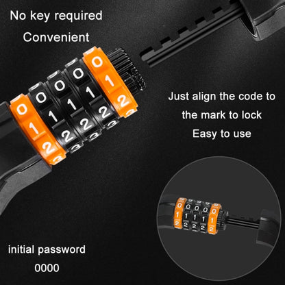WEST BIKING Bicycle Anti-Theft Cable Combination Lock, Length:, 2M