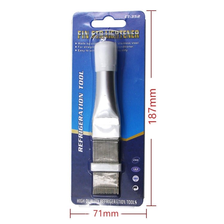 Peigne à serpentins et brosse pliable pour ailerons de climatiseur, brosse de nettoyage pour ailerons de climatiseur