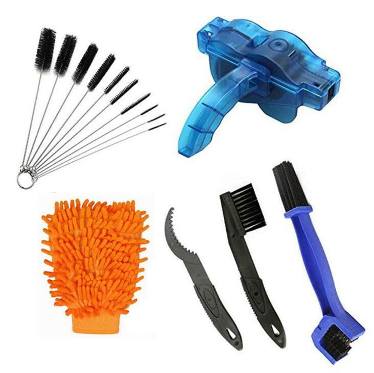 Kit Nettoyant Laveur de Chaîne de Vélo Outil d'Entretien,Spécification :, Brosse 4 en 1, Laveur de chaîne 4 en 1, Brosse 6 en 1, Laveur de chaîne 6 en 1, 7 en 1, 8 en 1, 3 en 1, 9 en 1, 10 en 1