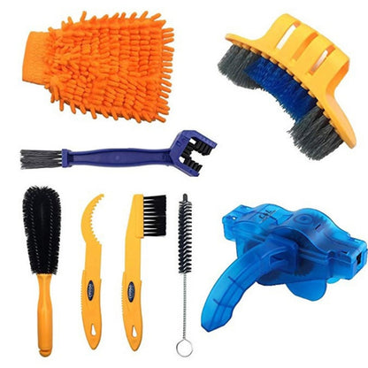 Kit Nettoyant Laveur de Chaîne de Vélo Outil d'Entretien,Spécification :, Brosse 4 en 1, Laveur de chaîne 4 en 1, Brosse 6 en 1, Laveur de chaîne 6 en 1, 7 en 1, 8 en 1, 3 en 1, 9 en 1, 10 en 1