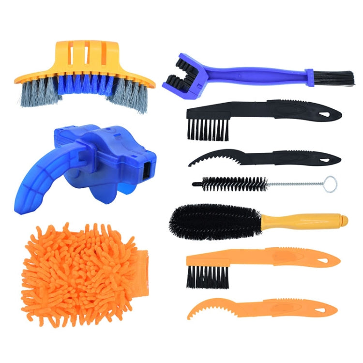 Kit Nettoyant Laveur de Chaîne de Vélo Outil d'Entretien,Spécification :, Brosse 4 en 1, Laveur de chaîne 4 en 1, Brosse 6 en 1, Laveur de chaîne 6 en 1, 7 en 1, 8 en 1, 3 en 1, 9 en 1, 10 en 1