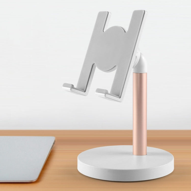 MT-100 Round Bottom Column Multi-Angle Adjustable Mobile Phone Tablet Holder, Black, Rose Gold, Silver, Champagne
