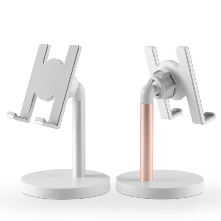 MT-100 Round Bottom Column Multi-Angle Adjustable Mobile Phone Tablet Holder, Black, Rose Gold, Silver, Champagne