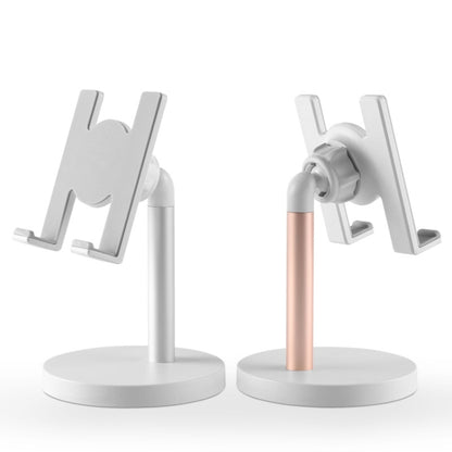 MT-100 Round Bottom Column Multi-Angle Adjustable Mobile Phone Tablet Holder, Black, Rose Gold, Silver, Champagne