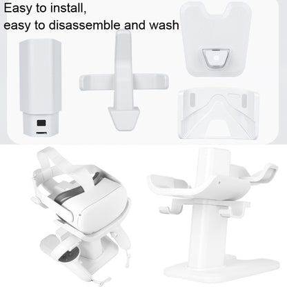 VR Stand Headset Display And Controller Holder Mount For Meta Quest 2, For Oculus Quest 2 Black, For Oculus Quest 2 White