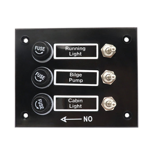 AOS3045 Switch Panel Marine Retrofit Each With Independent Fuse Protection, 3 Groups Shake Switch, 6 Groups Shake Switch