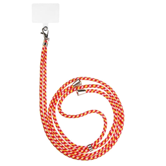 3 PCS Phone Lanyard Adjustable Detachable Neck Cord With Card, NO.25 Yellow Pink Gray, NO.46 red pink yellow