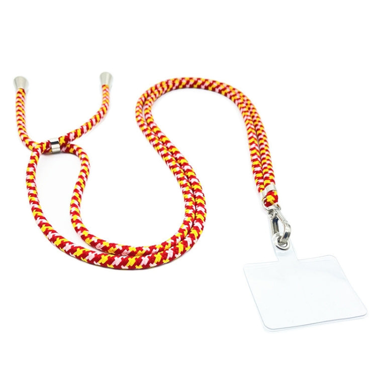 3 PCS Phone Lanyard Adjustable Detachable Neck Cord With Card, NO.25 Yellow Pink Gray, NO.46 red pink yellow
