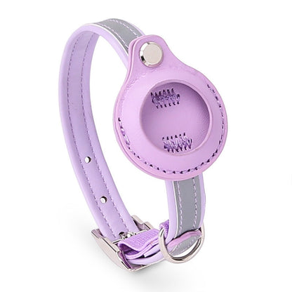 For AirTag 2nd Gen / AirTag 1st Gen Tracker Protective Cover Pet PU Collar, XS, M, S