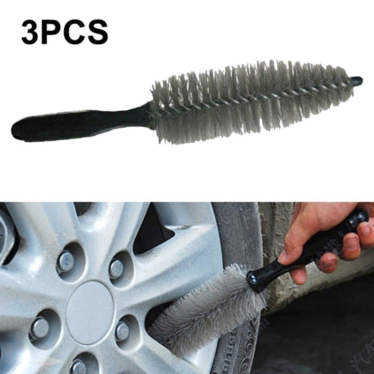 3 brosses pour pneus de voiture, tapis et tapis de sol, style : brosse pointue DM-08, grande brosse en U DM-093, brosse à double fil torsadé DM-118