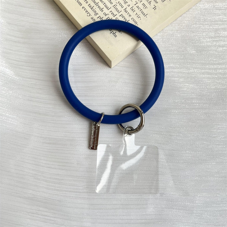 3 PCS Phone Case Silicone Bracelet Keychain Anti-fall Phone Lanyard with Patch