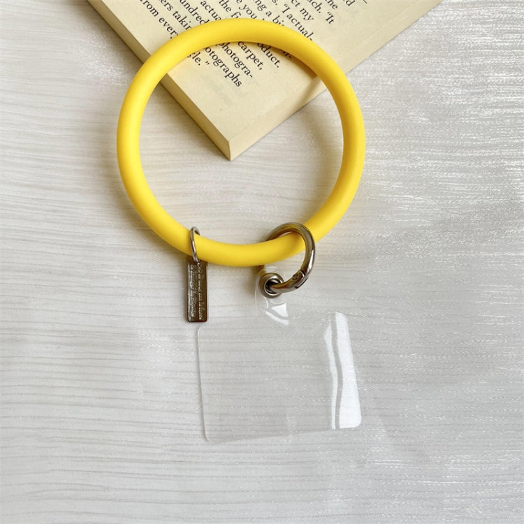 3 PCS Phone Case Silicone Bracelet Keychain Anti-fall Phone Lanyard with Patch
