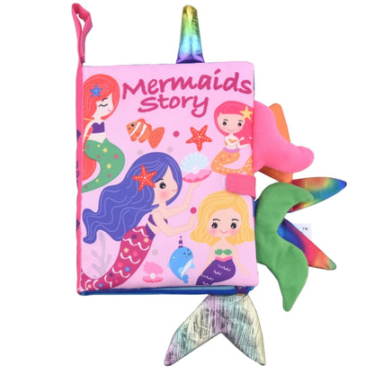 Tail Cloth Book Baby Enlightenment 3D Early Education Cloth Book, Black and Yellow Ainmal, Black and White Jungle, Black and White Farm, Ocean, Jungle, Dinosaur, Tropical Rain Forest, Mermaid, Farm