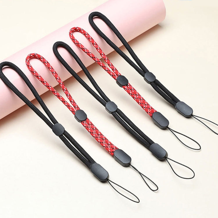 10 PCS Adjustable Mobile Phone Lanyard Short Type Lanyard Wrist Anti-lost Lanyard, Jacquard Green, Jacquard Blue, Jacquard Red, Black