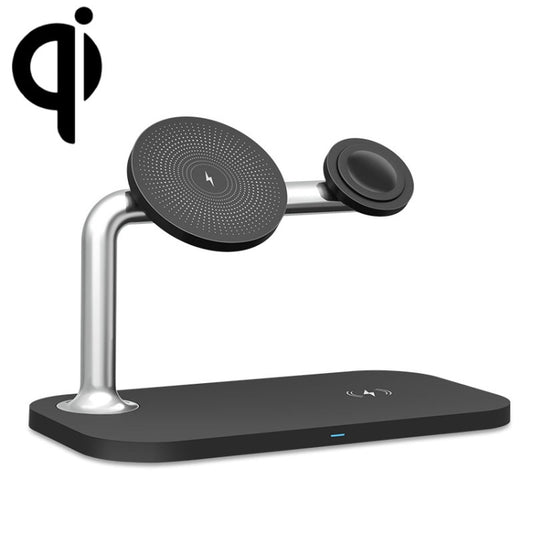 3 In 1 Magnetic Wireless Charger For iPhone12/13/14/15/16&iWatch&AirPods, 3 In 1 Black