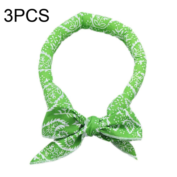 3 PCS Summer Cooling Bandana Neck Wraps Scarf For Women Men Kids Pet, Black Leaves, Blue Leaves, Red Leaves, Green Leaves, Yellow Leaves, Yellow Bottom Bear, Blue Bottom Bear, White Bottom Bear, Blue Bottom Cat, Pink Bottom Cat, King of Forest         ...